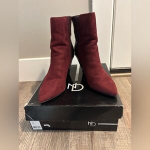 Lysse Women's Burgundy Heeled Boots